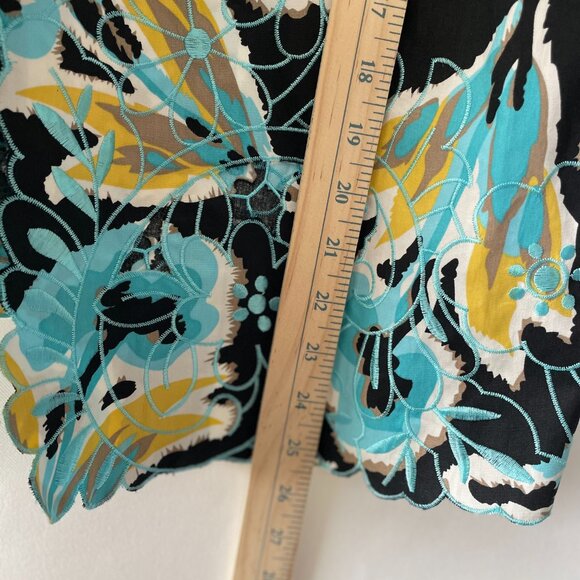 Trenz By Theresa Renz Womens Multicolor Embroider Abstract Vibrant Jacket Sz 2X - Picture 5 of 7